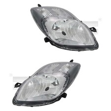 Scheinwerfer Set links & rechts rauchgrau H4 für Toyota Yaris _P9_ SCP9_ NSP9_