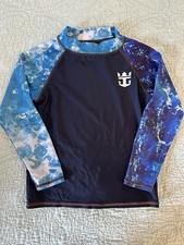 Royal Caribbean International Cruise Kids Swim Rash Guard Logo Brand Size Small