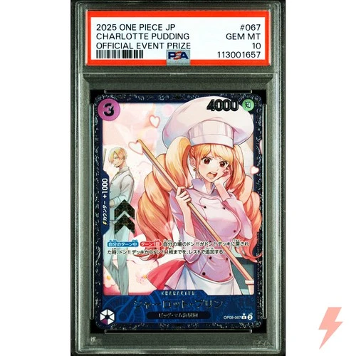 PSA 10 Charlotte Pudding OP08-067 R OPCG Promo - ONE PIECE Card Game 2024 #YDK