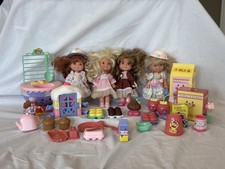 Large Vintage Cherry Merry Muffin Doll Play Set Accessories Lot Mattel