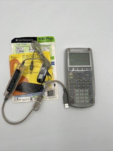 Texas Instruments Ti Graph Link Usb Texas Instruments TI-83 Plus Silver Edition Clear W/ Ti-graph Link Usb ...
