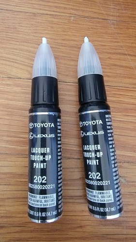 GENUINE TOYOTA LEXUS BLACK ONYX TOUCH-UP PAINT PENS CODE 202 OEM 00258-00202-21