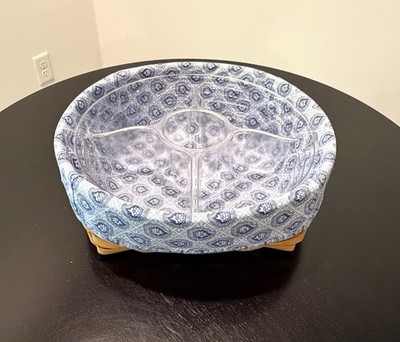 Longaberger Large Catch All Basket Combo w/ Liner & 5-way Divided Protector