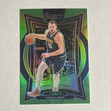 Nikola Jokic #/75 2024-25 Panini Select Neon Green Prizm #14