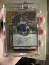 2022-23 Gold Panini Contenders Optic Up and Coming Autographs Jalen Williams 