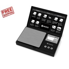 Precision Digital Gram Scale 1000g/0.1g with Backlit LCD - Compact Pocket Design
