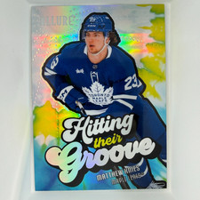 2025-26 Upper Deck Allure Hitting Their Groove #HTG-3 Matthew Knies Maple Leafs