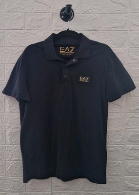 Emporio Armani EA7 Core Short Sleeve Polo Shirt  DarkNavy/Gold Mens Small 36/38''