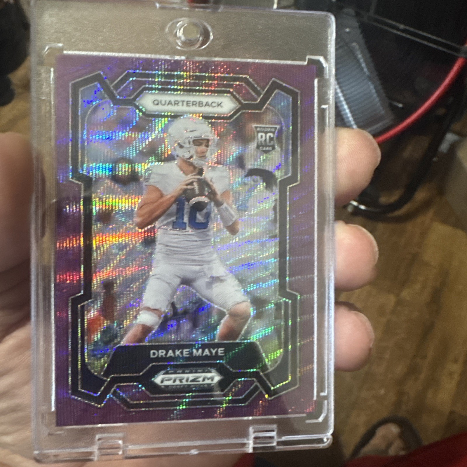 2024 Panini Prizm Draft Picks - Drake Maye #103 Purple Wave Prizm (RC)