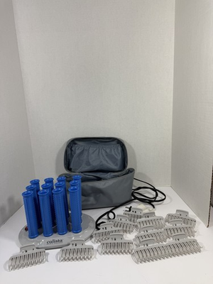 #ad #ad Calista Ion Hot Rollers Long Length Style Set Blue Hot Rollers $79.99