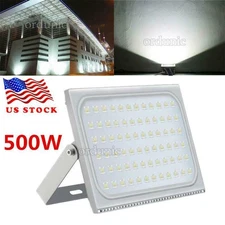 500W Watt LED Flood Light Cool White Spotlight Shed Garden Outdoor Lamp Lighting