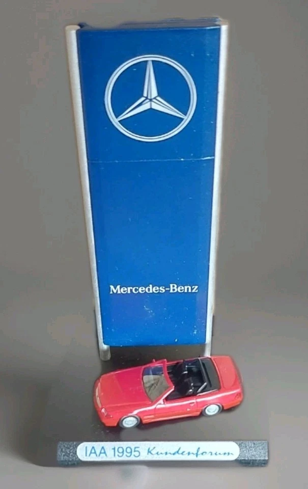 Mercedes Benz R129 Cabrio Roadster rot Wiking H0 1:87 IAA 1995 Kundenforum