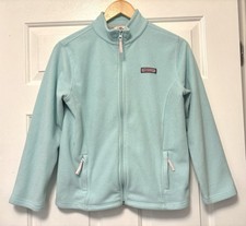 Vineyard Vines 14 Large Girls Fleece Zip Sweater Jacket Coat Kids Aqua Play 
