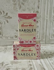 2 x Yardley London Limited Edition Pretty Pink SWEET ROSE Bath Bar Soap 4 oz