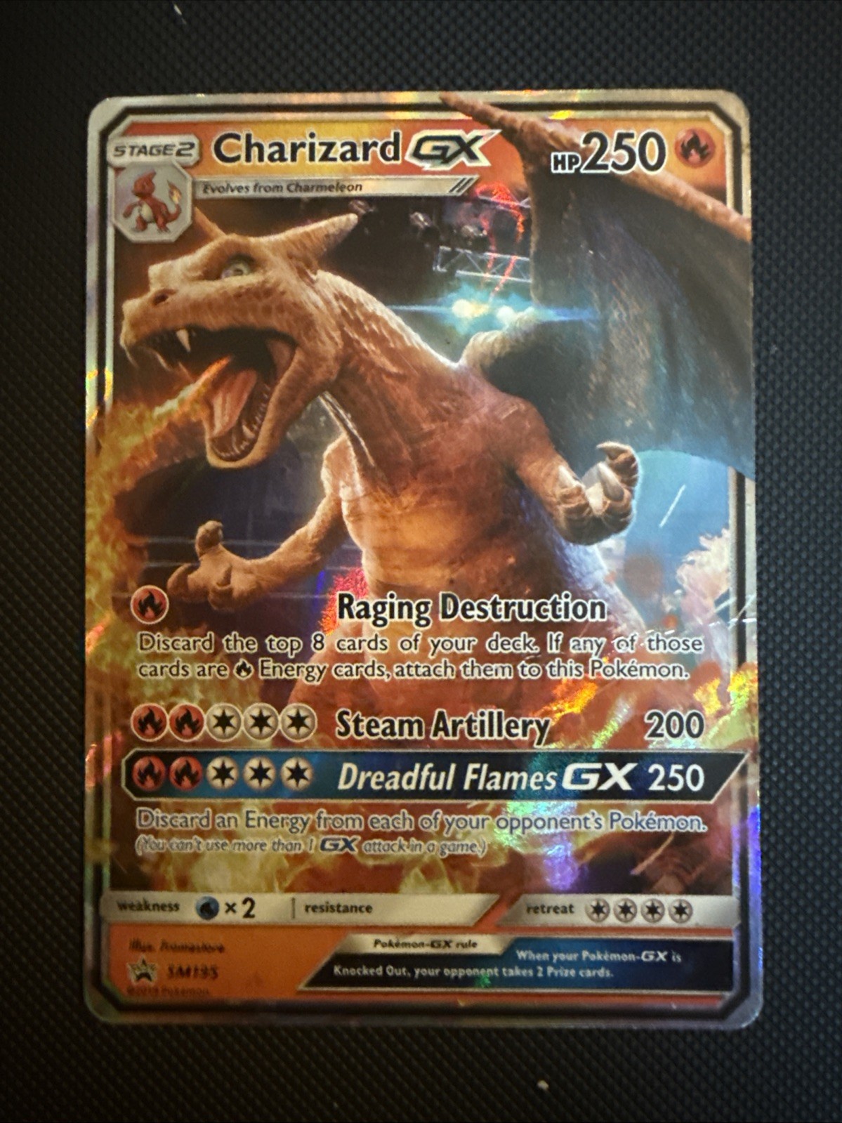 Detective Pikachu Charizard GX SM195 SM Promo Holo Pokemon Card