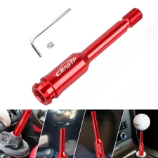 Red 130mm Shift Knob Extension Rod Stick Adapter Fit Manual Gear Shifter Lever