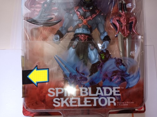 HOJA GIRATORIA SKELETOR MOTU 200X MAESTROS DEL UNIVERSO MATTEL SELLADA SIN USAR, EN CAJA - Imagen 2 de 4