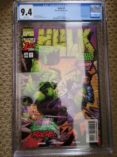 1999 Hulk #1 CGC 9.4 NM Marvel Comic Book Graded Wraparound Cover Garney AN