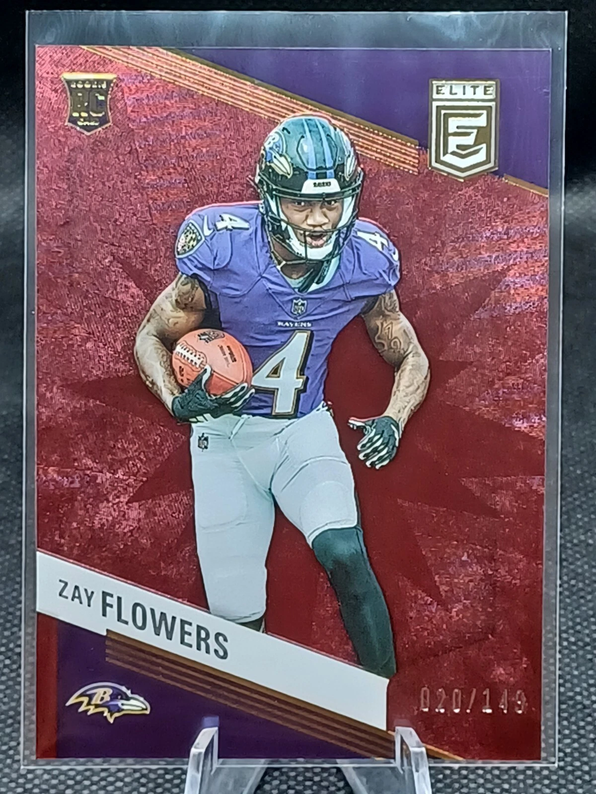 2023 Panini Donruss Elite Rookies Zay Flowers #200 RC Rookie Card Maroon /149