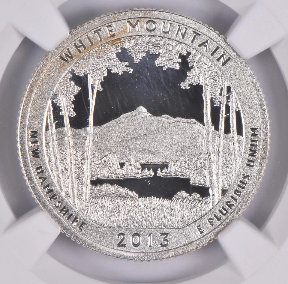 2013-S Silver PF69 ANT White Mountain Quarter Limited Edition NGC - Image 3 of 4