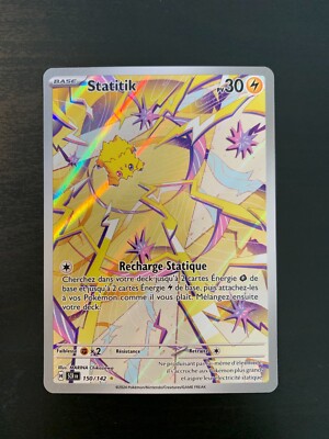 Pokemon Karte: Statitik 150/142 Französische Sternenkrone NEU