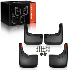 4x Mud Flaps Splash Guards for Chevrolet Silverado 1500 2019 2020 2021 New Body