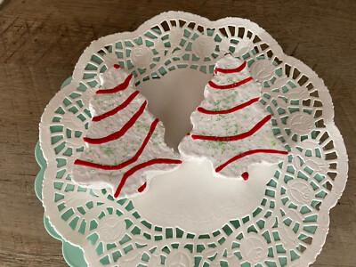 Faux Little Debbies Christmas Tree Snack Cakes
