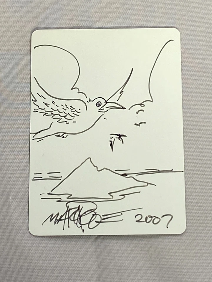 MTG Fraction Jackson Artist Proof Bird Sketch and Signature Signed Poole - Image 2 of 2