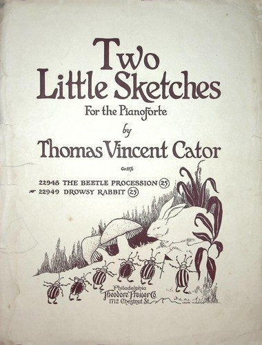 Two Little Sketches by Thomas Vincent Cator, 1925 Vintage Sheet Music