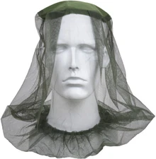 Olive Drab Mosquito Hat Insect Head Net Pocket Mesh Repellent Bugs Flies Bees