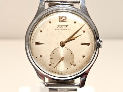 【＊希少 】Tissot vintage watch VINTAGE RARE OVERSIZE 37mm MEN'S SWISS MECHANICAL WATCH 