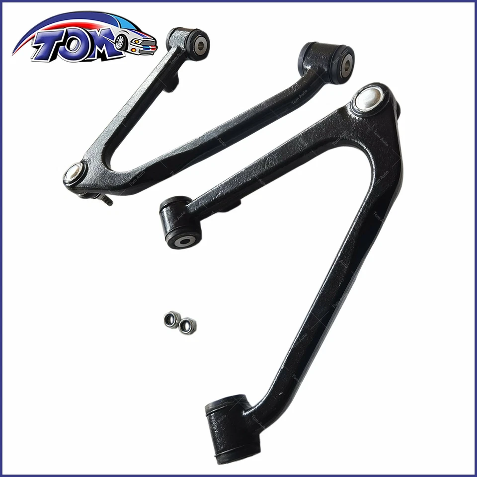 Par de brazos de control superior de suspensión delantera para Mercedes Benz 560SL 1986-1989   Foto 3 de 4