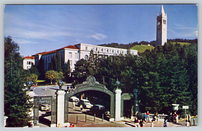 University Gate California Donated Jane Busiest Cam- Chrome Vintage Postcard