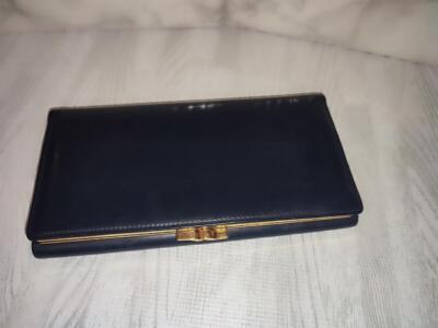 Cartier sapphire line tri-fold long wallet gold navy 3.9 inches | eBay