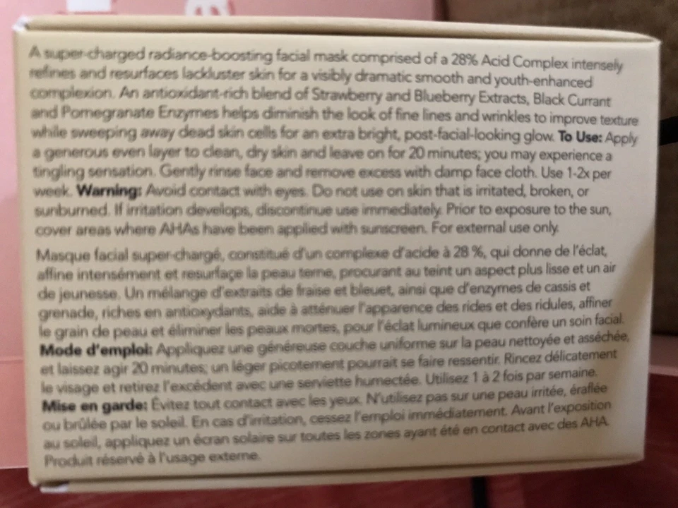 JUEGO DE 3 piezas BOSCIA CryoCleanse•Complejo ácido 28% bayas•Mascarilla hialurónica triple de miel Foto 3 de 4