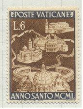 Vatican City Stamp Scott #133, Mint Hinged