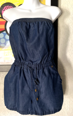 Guess Denim Light Weight Fabric Roper Tube Top Sz XS y9 | eBay