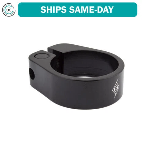 La tija de Sillín De Bicicleta Negro Origin8 Abrazaderas