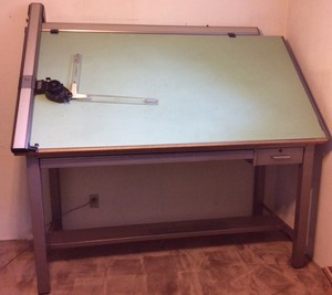 Details About Vintage Mayline Drafting Drawing Table 72 Mutoh Model L Drafting Machine Head