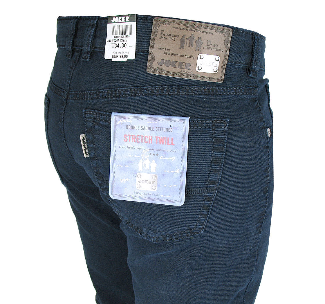 JOKER Jeans Clark ( Comfort Fit ) 3401 dunkelblau Twill-Stretch