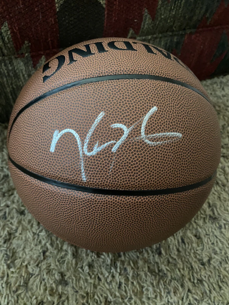 Signed basketball by Kevin Durant and Russell Westbrook with COA