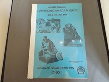 1989 SOUTHERN 100 ROAD RACES RESULTS BOOK - ISLE OF MAN
