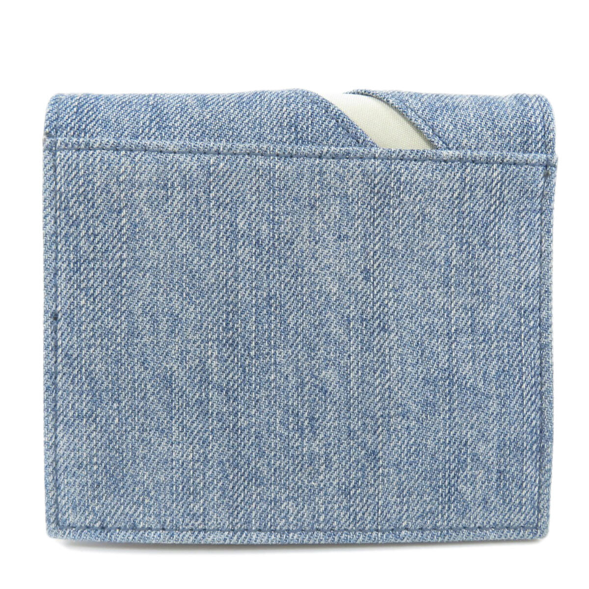 DIESEL Bifold Wallet with Coin Pocket logo Denim Gem