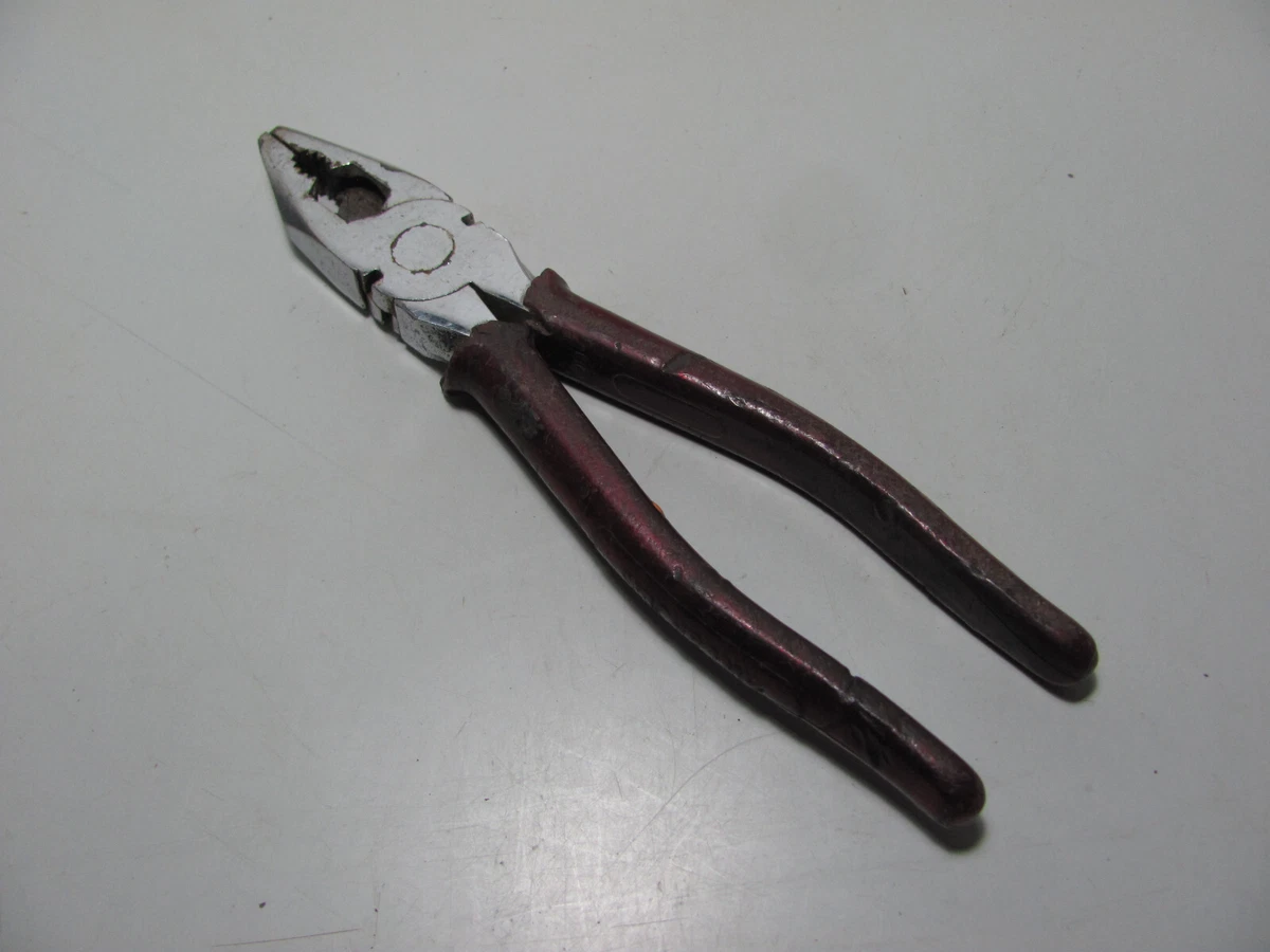 Vintage Sidchrome Combination Pliers 200mm Used In As Shown Condition