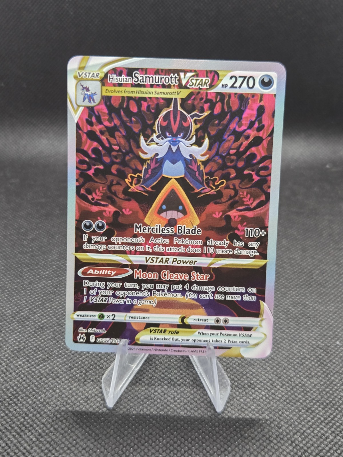 Hisuian Samurott VSTAR GG52/GG70 Pokemon Crown Zenith Galarian Gallery - NM