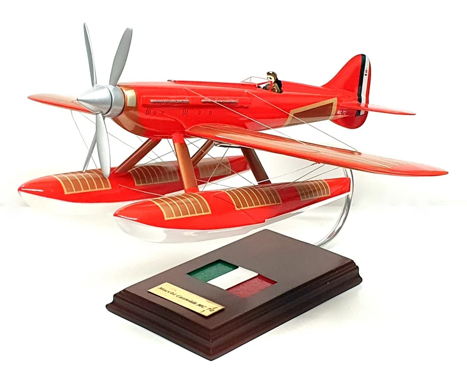 Unbekannte Marke Maßstab 1:20 111125R Macchi Castoldi MC 72 Rennflugzeug Modell - rot