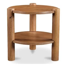 Moe's Home Collection Olsen Wood Accent Table Brown Color