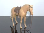 MARX JOHNNY BEST OF THE WEST 1061B PANCHO TAN HORSE MOUNT COMPLETE W ACCESSORIES