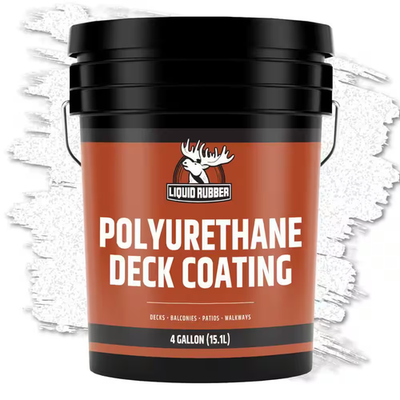 #ad Polyurethane Deck Coating 4 Gal. 10X Stronger than Paint Sealant for Pool Deck $325.24