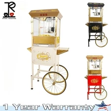 16Oz Movie Theater Pop Corn Machine Large Popcorn Machine Makes Up to 80 Cups